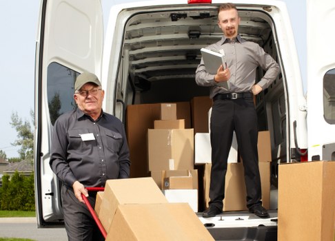 Man with van removals planning a small household move with transparent pricing