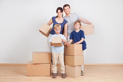 Removal van ready for a local house move in Removals