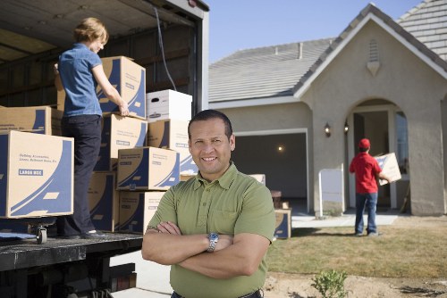 Careful loading of furniture for a local home or business move