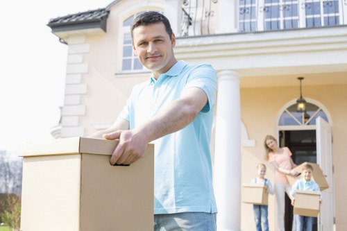 Pre-move checklist and packing materials for a local removals job