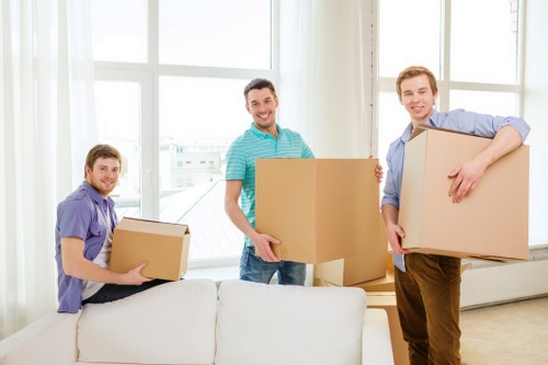 Local movers handling access challenges in a residential property