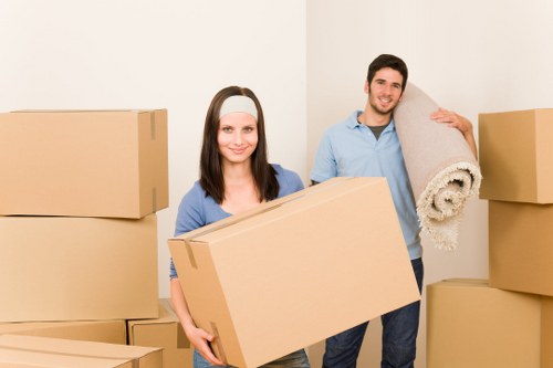 Packing and loading items for a house move in Removals